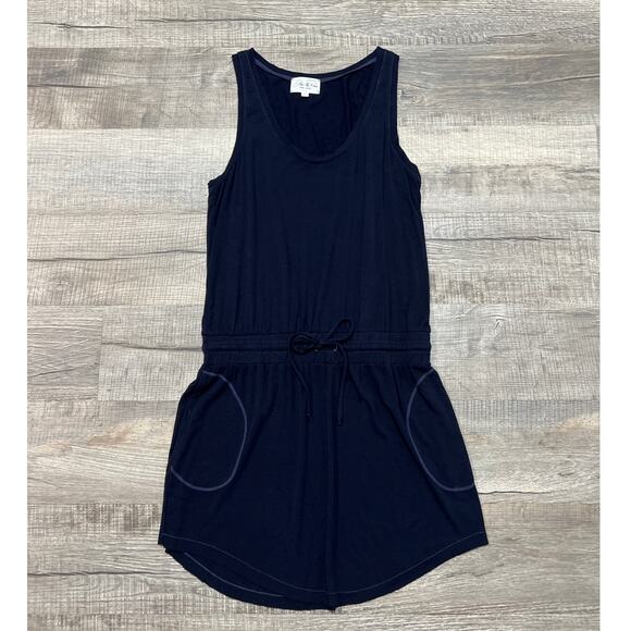 Feel the Piece Terre Jacobs XS/S Mini Casual Athleisure Dress Knit Pockets Blue - Picture 1 of 7